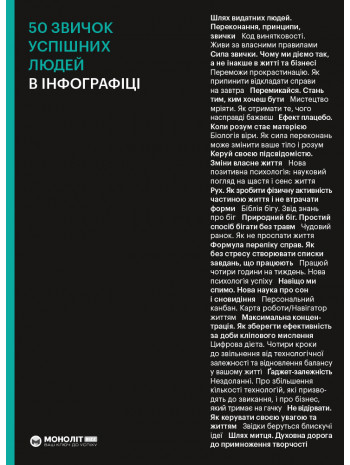 50 звичок успішних людей в інфографіці (українською) книга купить