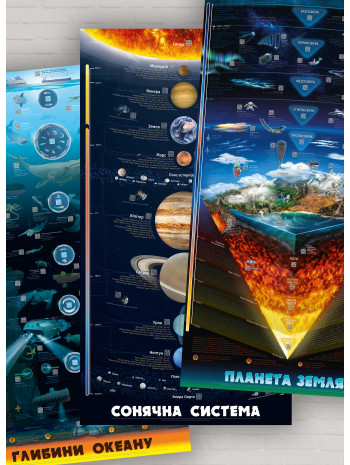 Комплект розумних плакатів «Світ навколо» (українською) книга купить