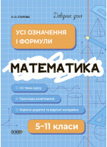 Довідник учня. Математика. Усі означення і формули. 5-11 класи