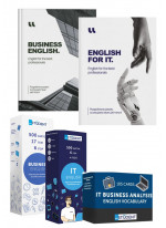 Комплект книг English for IT + Business English + Картки для вивчення англійських слів (з 5ти книг)