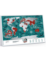 Скретч карта світу "Travel Map Marine World" (рама)