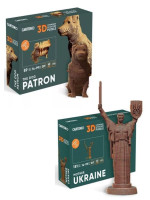 Комплект Картонний конструктор Cartonic 3D Puzzle MOTHER UKRAINE + PATRON, THE DOG