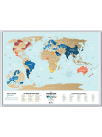 Скретч карта світу "Travel Map Holiday Lagoon World" (тубус)