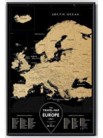 Скретч карта Європи "Travel Map Black Europe" (тубус)