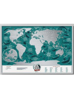 Скретч карта світу "Travel Map Marine World" (тубус)