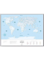 Скретч карта світу "Travel Map Silver World" (тубус)