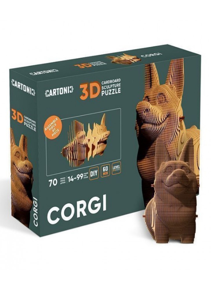 Картонний конструктор "Cartonic 3D Puzzle CORGI"