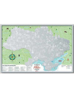 Скретч карта "Travel Map Моя Рідна Україна" (тубус)