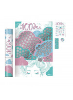 Скретч постер "#100 ДЕЛ TrueGirl Edition" (рос) (тубус)