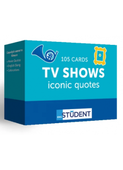 Картки для вивчення англійських слів. TV Shows. Iconic Quotes