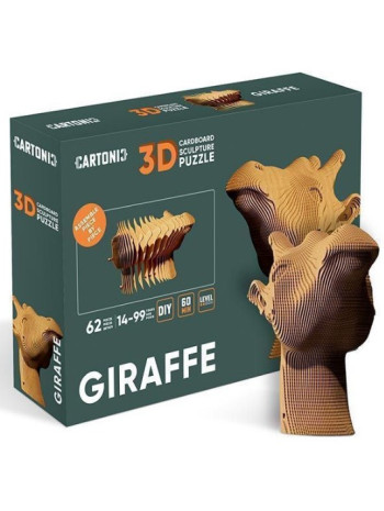 Картонний конструктор "Cartonic 3D Puzzle GIRAFFE" книга купить