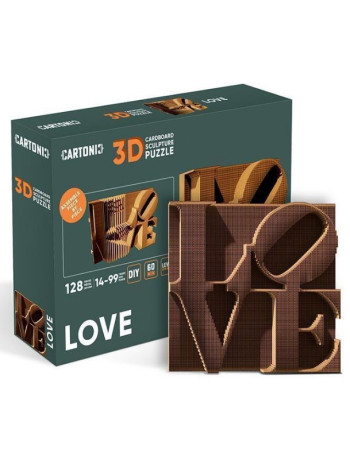 Картонний конструктор "Cartonic 3D Puzzle LOVE" книга купить