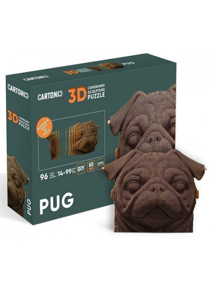 Картонний конструктор "Cartonic 3D Puzzle Pug"