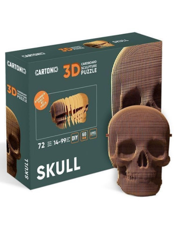 Картонний конструктор "Cartonic 3D Puzzle SKULL" книга купить