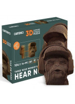 Картонний конструктор "Cartonic 3D Puzzle Three Wise Monkeys. Hear No Evil"