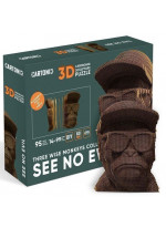 Картонний конструктор "Cartonic 3D Puzzle Three Wise Monkeys. See No Evil"