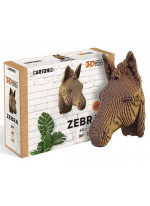 Картонний настінний конструктор "Cartonic 3D Puzzle ZEBRA"