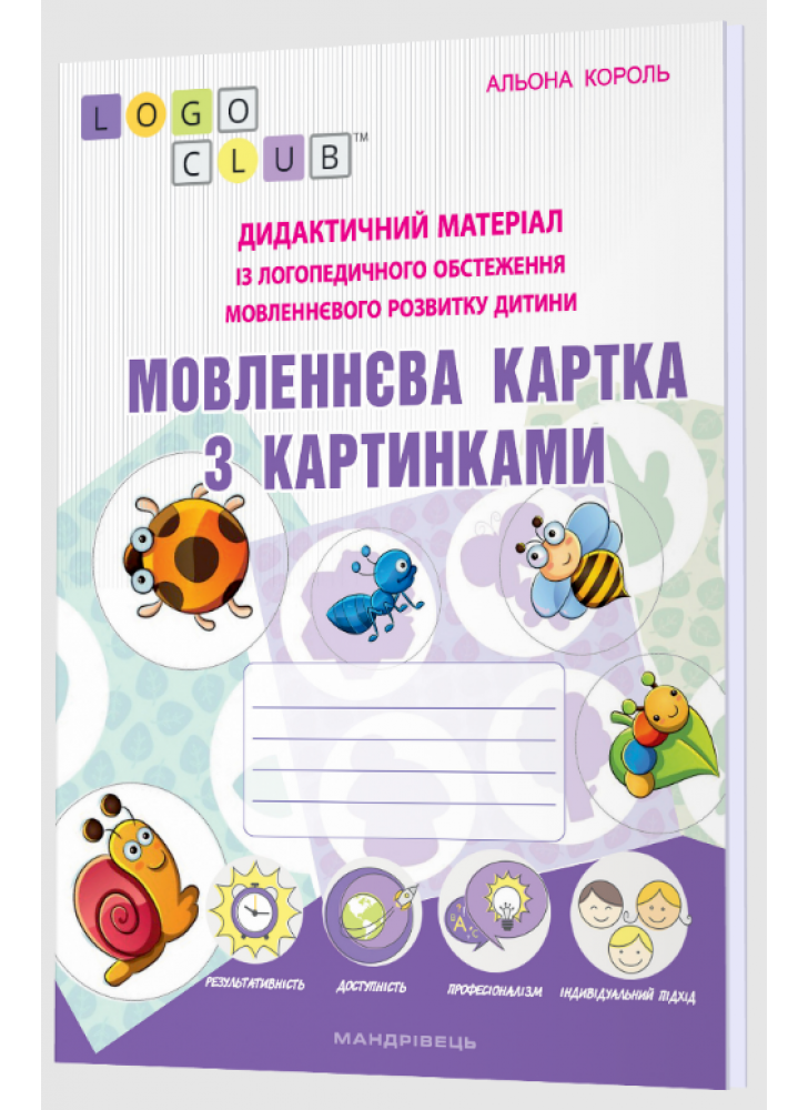 Мовленнєва картка з картинками. Дидактичний матеріал із логопедичного обстеження мовленнєвого розвитку дитини