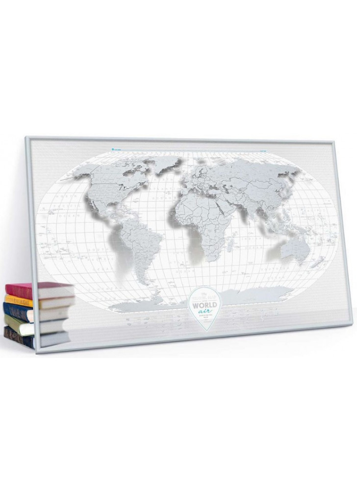 Скретч карта світу "Travel Map Air World" (рама)