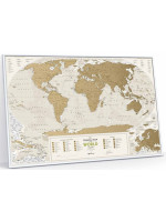 Скретч карта світу "Travel Map Geography World" (рама)