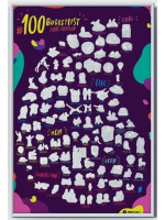 Скретч постер "#100 BucketList LOVE edition" (тубус)