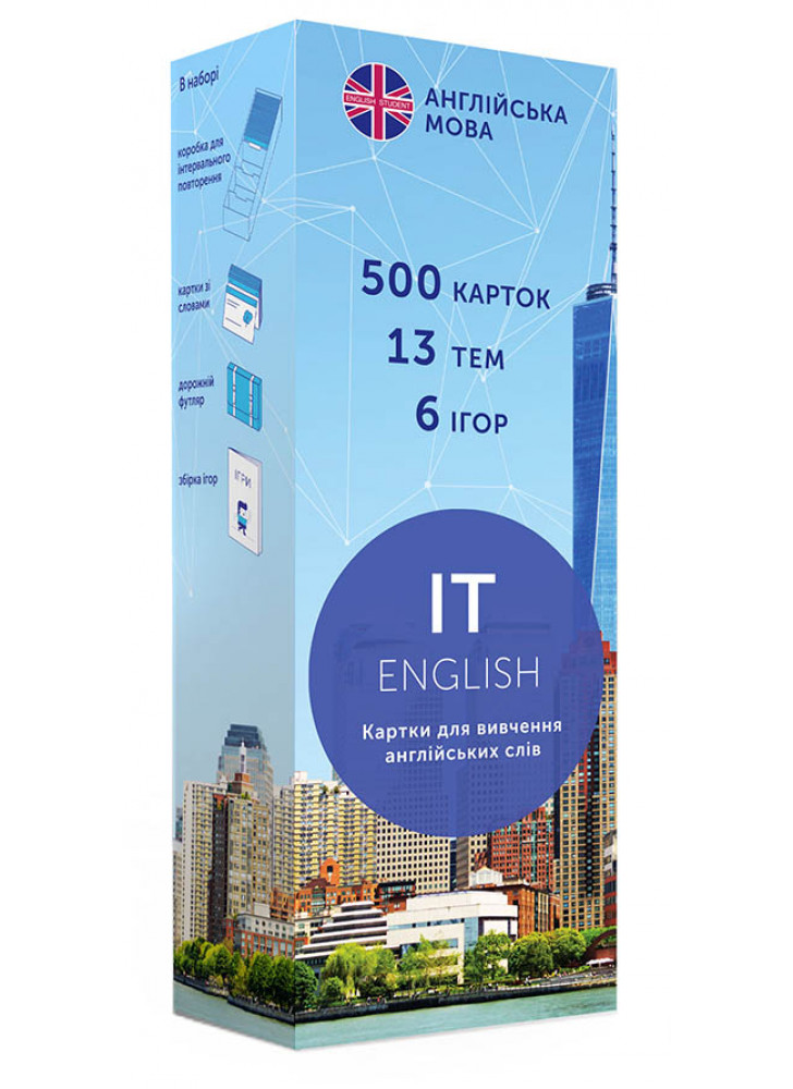 Картки для вивчення англійських слів. IT English