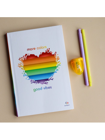 Блокнот Artbook Rainbow heart книга купить