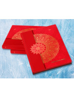 Блокнот с красными страницами Red sketch notebook