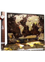 Скретч карта мира 3 в 1 My Map Chocolate edition в тубусе