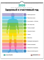 Умный настенный календарь на 2020 год «Здоровый и счастливый год»